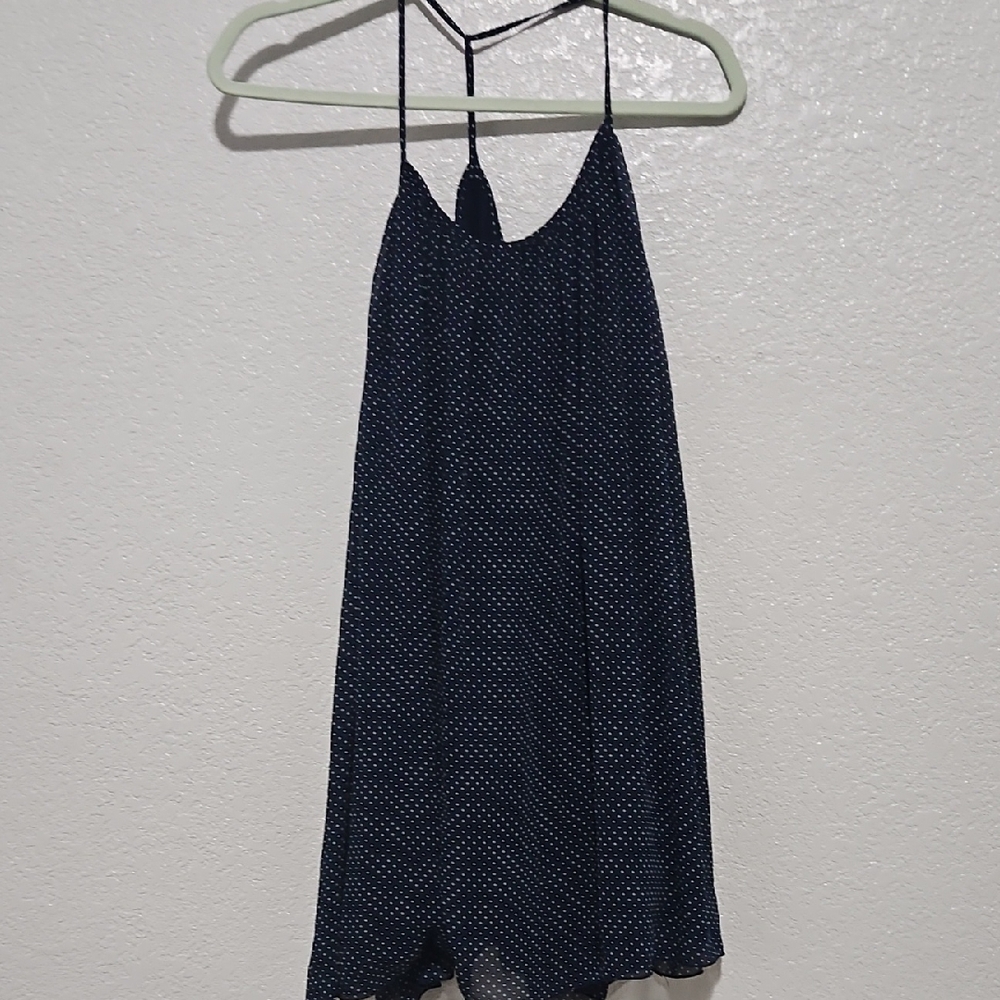 Abercrombie & Fitch Navy Polka Dot Mini Dress